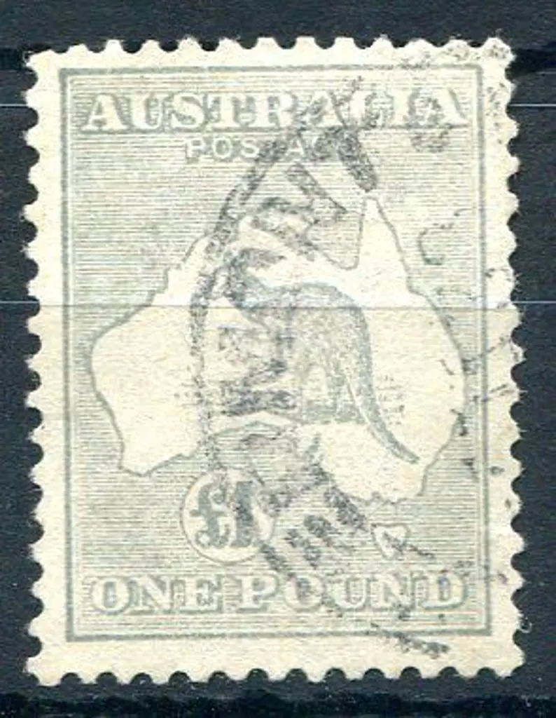 1929/30 Small Multiple Watermark £1 grey with ... Image 1++