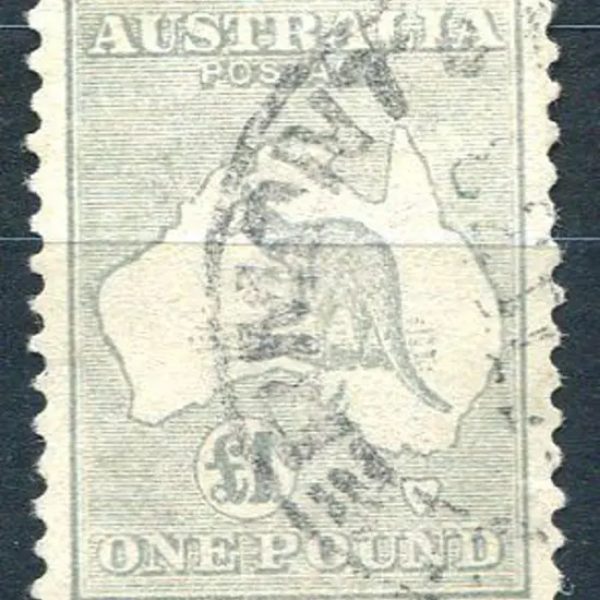 1929/30 Small Multiple Watermark £1 grey with ...