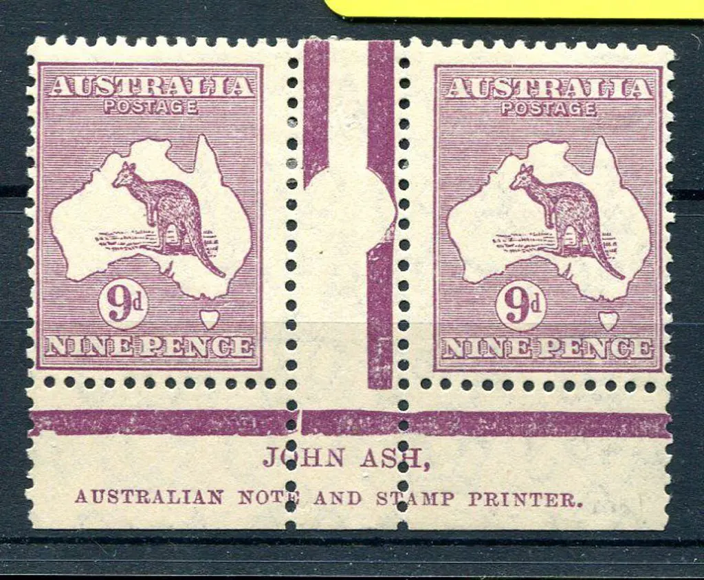 1931-47 CofA Watermark 9d violet John Ash "N over ... Image 1++
