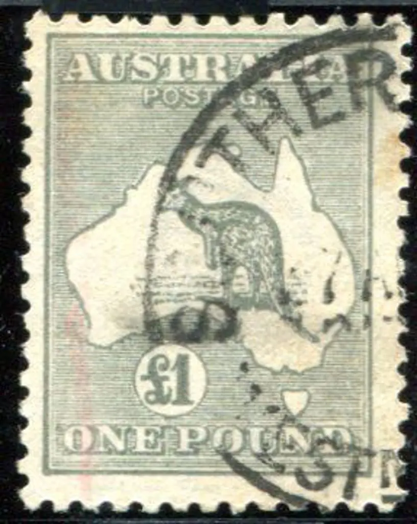 1931-47 CofA Watermark £1 grey. Good to fine used ... Image 1++