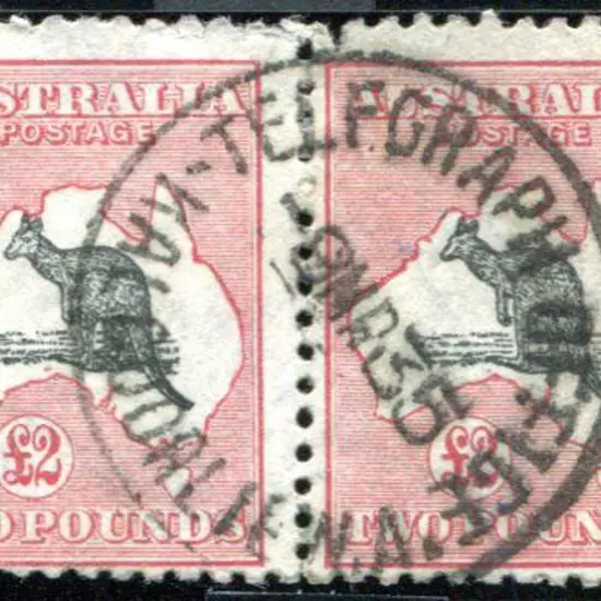 1931-47 CofA Watermark £2 grey-black & ...