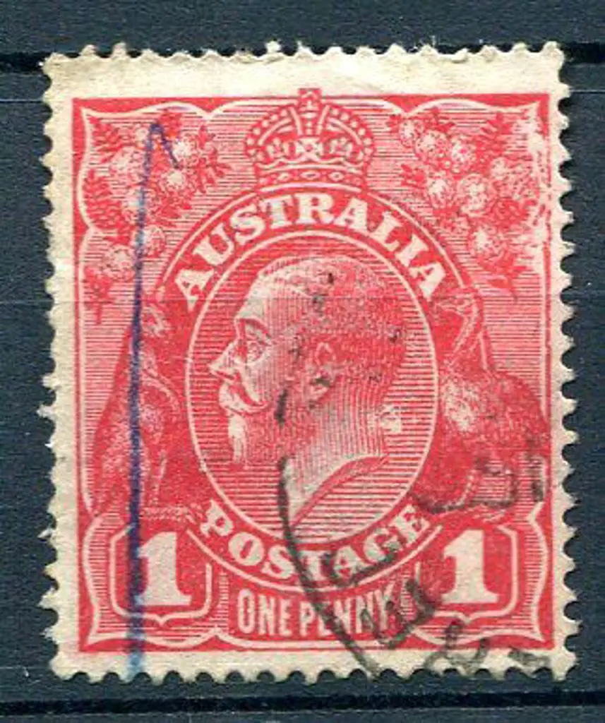 1914-20 Single Watermark 1d scarlet pre-substitute ... Image 1++