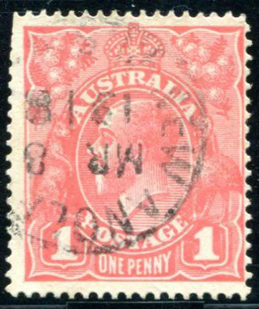 1914-20 Single Watermark 1d salmon Eosin, G27. F/U ... Image 1++