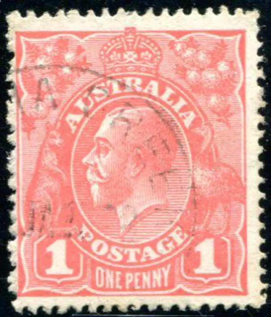 1914-20 Single Watermark 1d salmon Eosin, G27 fine ... Image 1++