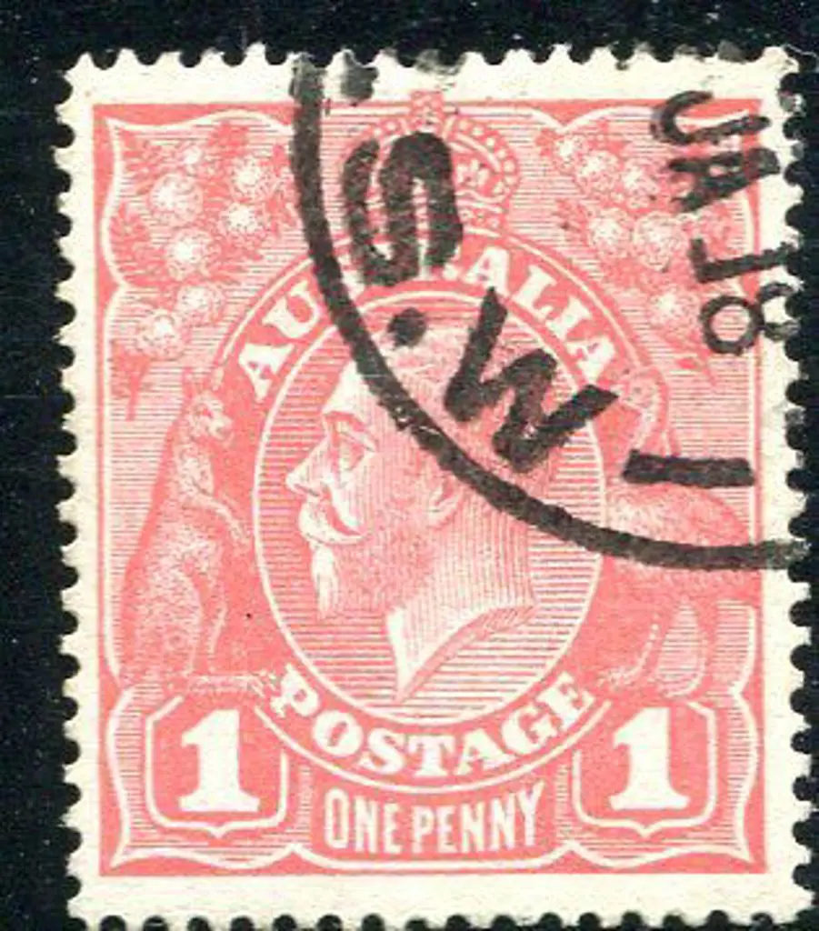1914-20 Single Watermark 1d pale pink salmon ... Image 1++