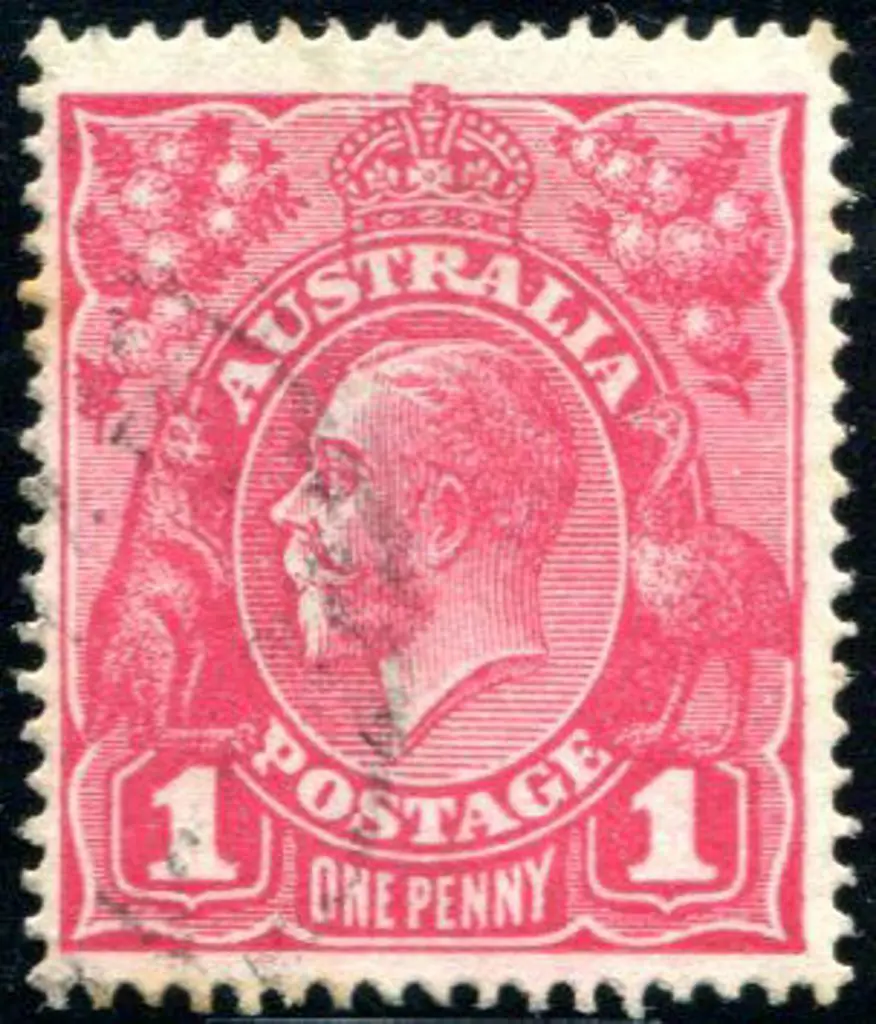 1914-20 Single Watermark 1d carmine pink, G29, ... Image 1++