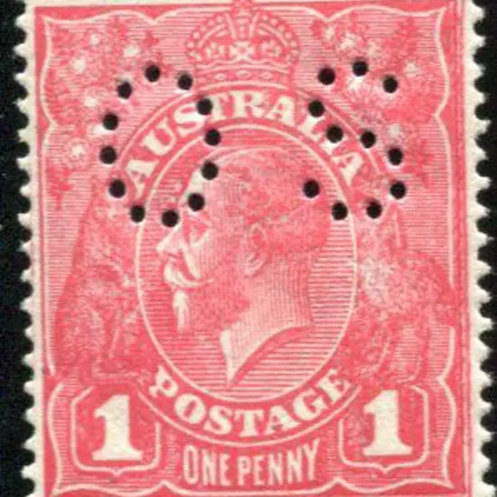 1914-20 Single Watermark 1d rose pink, G67 on ...