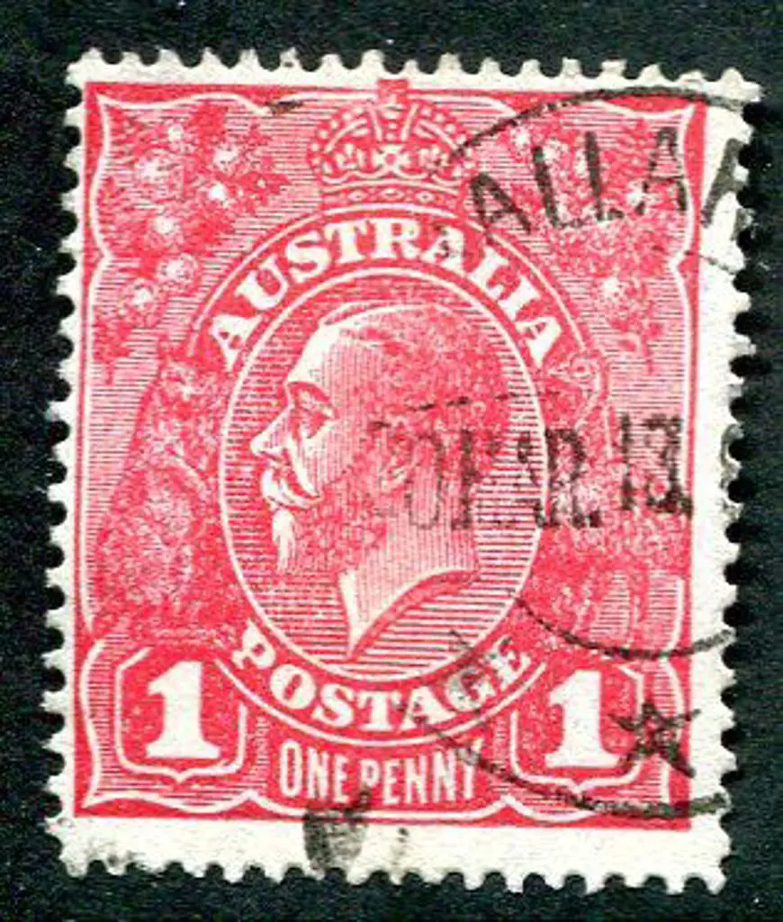 1914-20 Single Watermark 1d rosine, Die II, G68. ... Image 1++