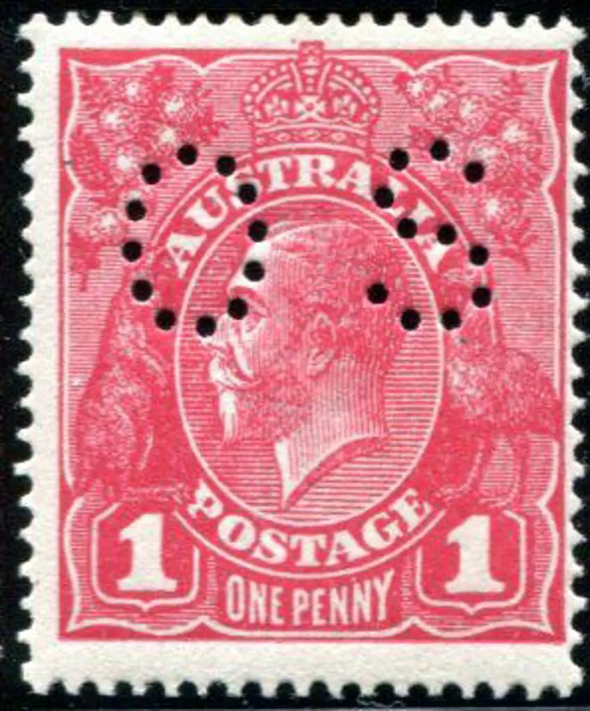 1914-20 Single Watermark 1d deep rosine, G70 on ... Image 1++