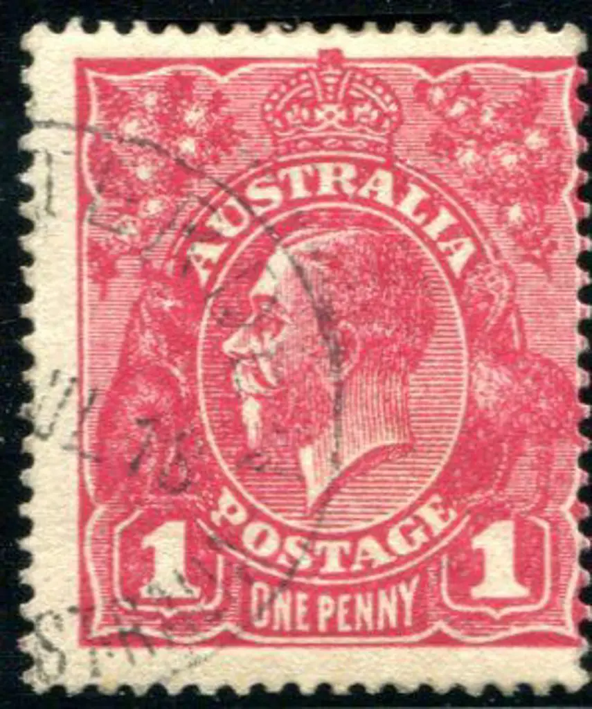 1914-20 Single Watermark 1d damson, Die II, G70½. ... Image 1++