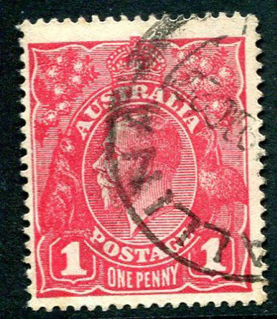 1914-20 Single Watermark 1d plum, G71. Fine used ... Image 1++