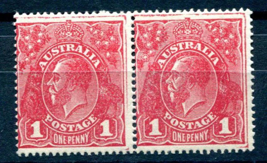 1914-20 Single Watermark 1d brownish red G75 MUH ... Image 1++
