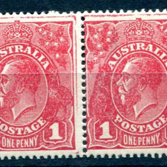 1914-20 Single Watermark 1d brownish red G75 MUH ...