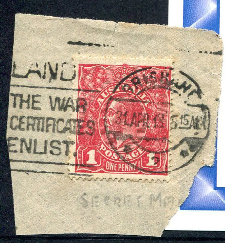 1914-20 Single Watermark 1d maroon Die II, G77. ... Image 1++