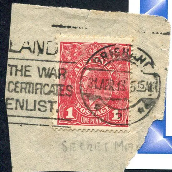 1914-20 Single Watermark 1d maroon Die II, G77. ...