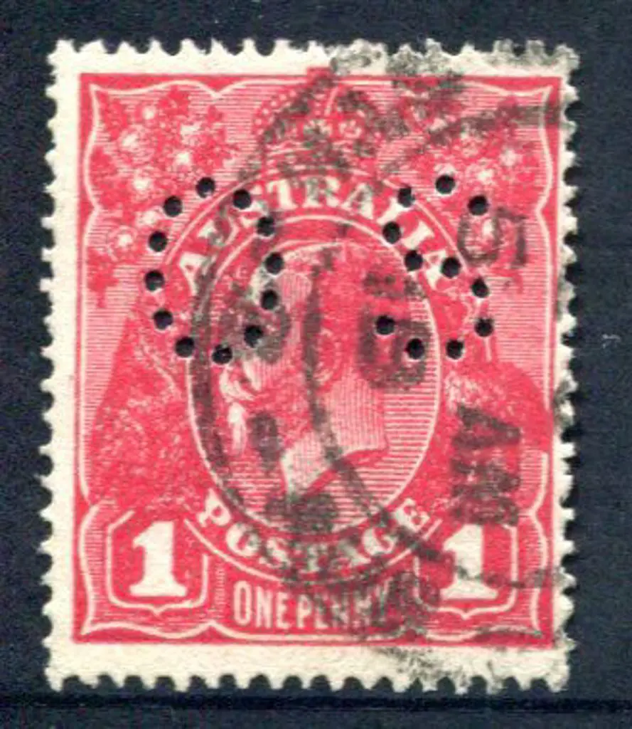 1914-20 Single Watermark 1d maroon, Die II, G77 ... Image 1++