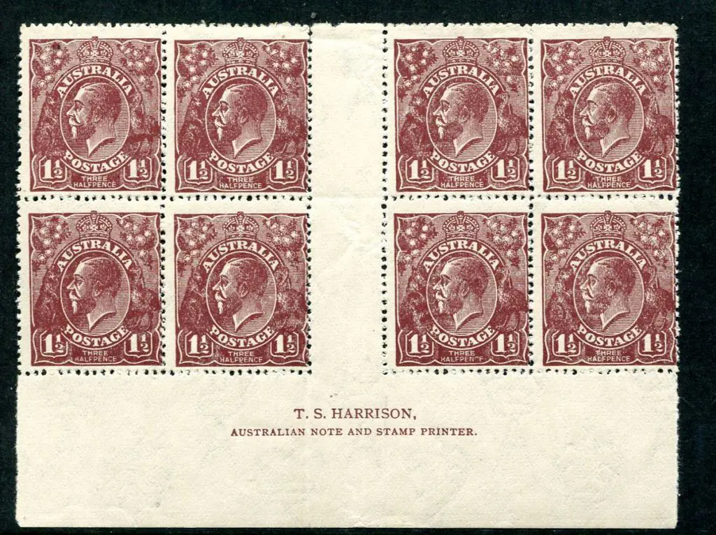 1918-20 Large Multiple Watermark Perf.14 1½d brown ... Image 1++