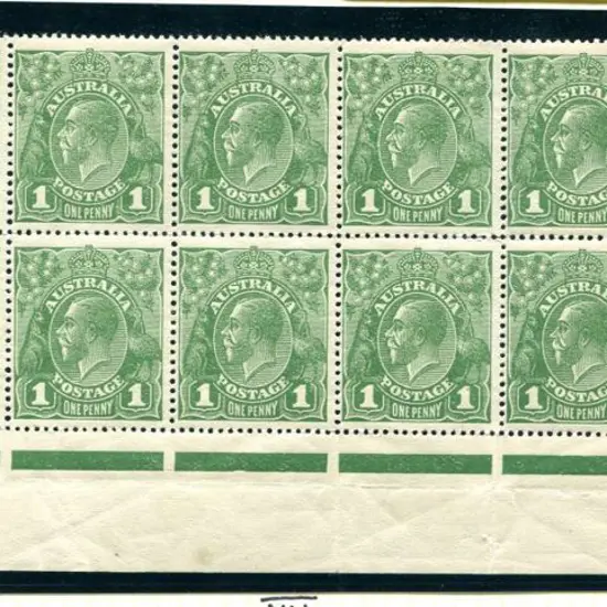 1924 No Watermark1d green pane 7 MUH block of 12 ...