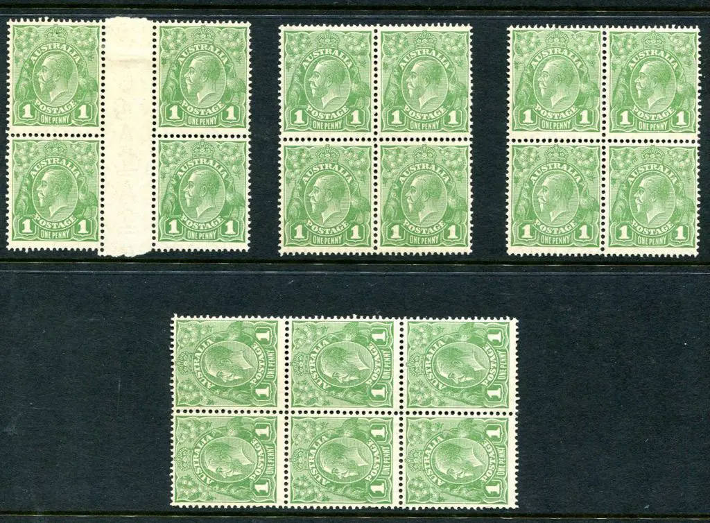 1926-30 Small Multiple Watermark Perf. 13½x12½ 1d ... Image 1++
