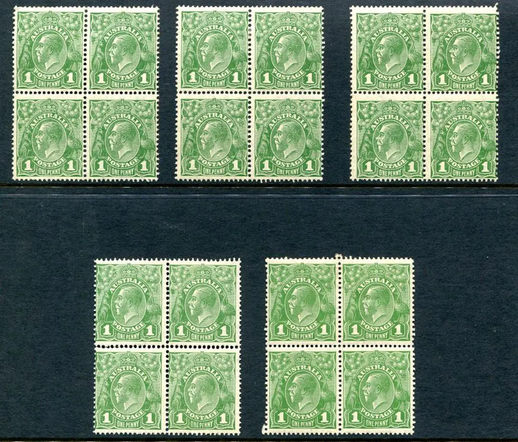 1926-30 Small Multiple Watermark Perf. 13½x12½ 1d ... Image 1++