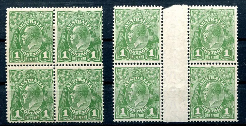 1926-30 Small Multiple Watermark Perf. 13½x12½ 1d ... Image 1++