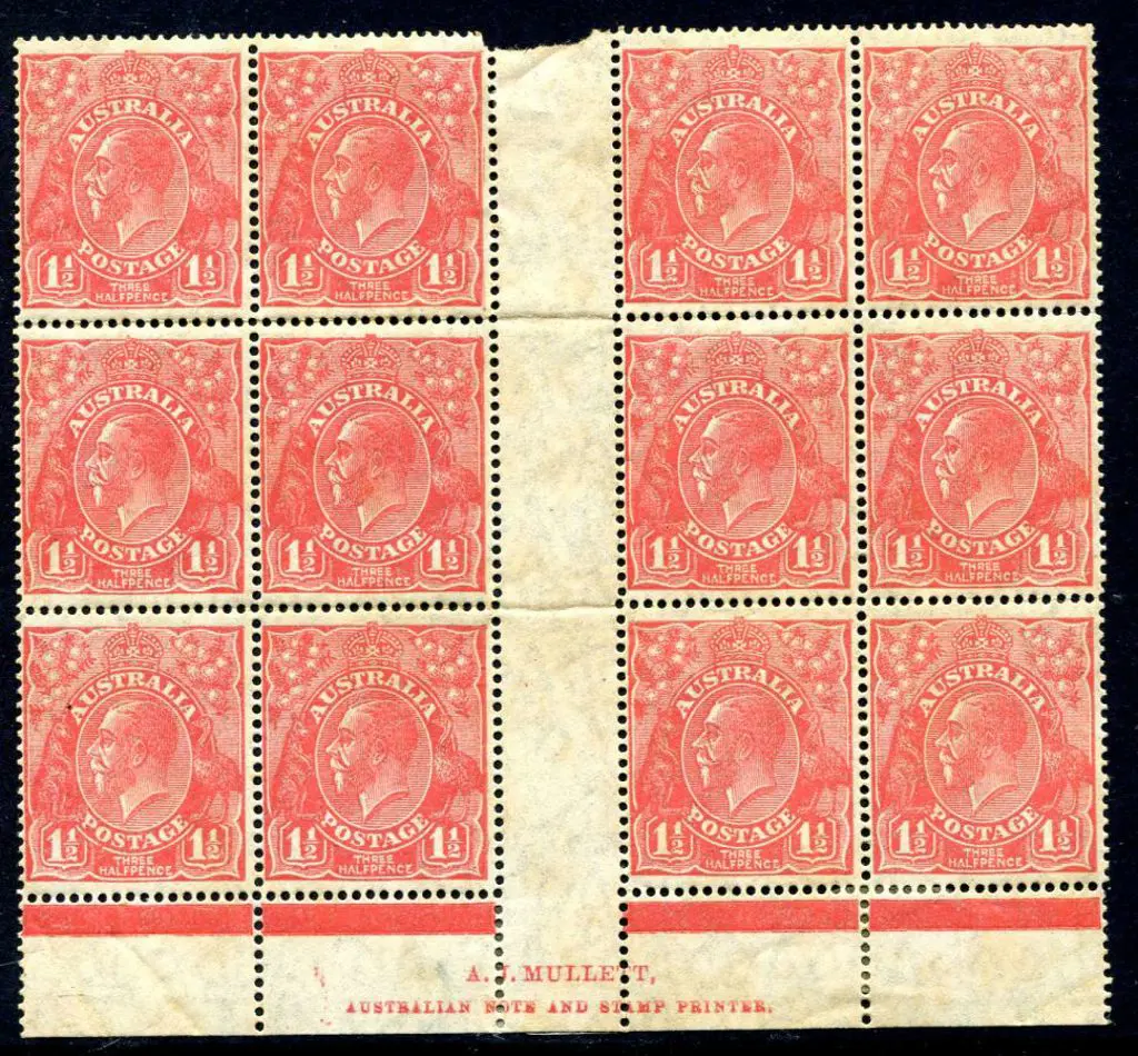 1926-30 Small Multiple Watermark Perf. 14 1½d red ... Image 1++