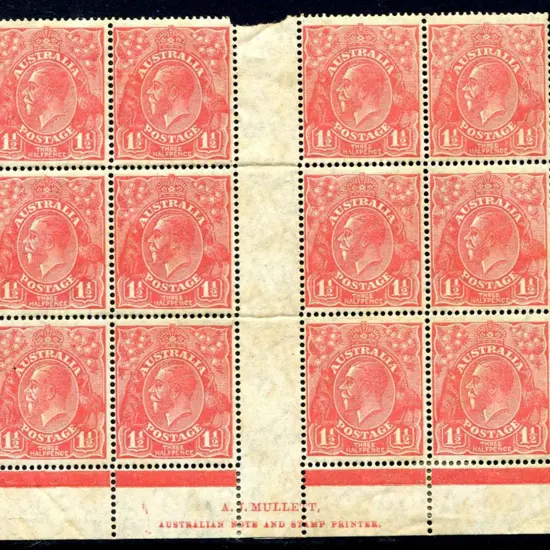 1926-30 Small Multiple Watermark Perf. 14 1½d red ...