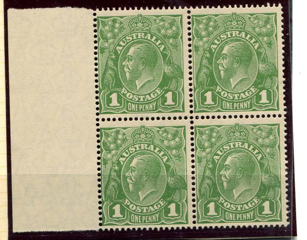 1926-30 Small Multiple Watermark Perf. 14 1d green ... Image 1++