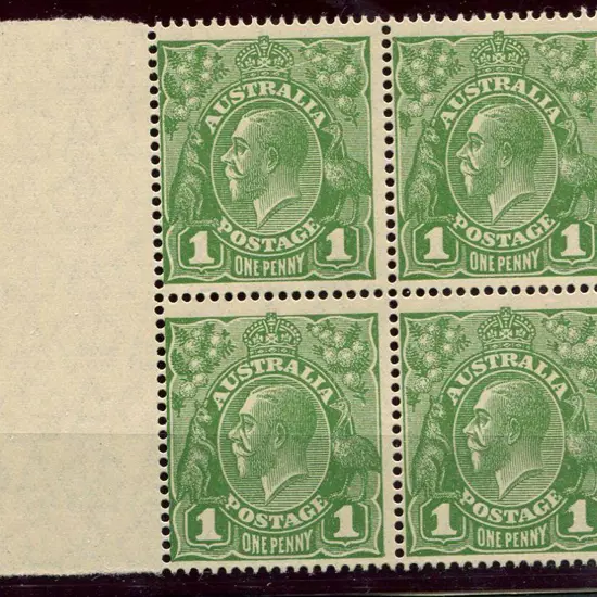 1926-30 Small Multiple Watermark Perf. 14 1d green ...