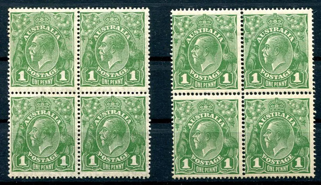 1926-30 Small Multiple Watermark Perf. 14 1d green ... Image 1++