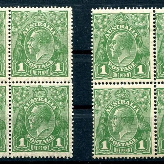 1926-30 Small Multiple Watermark Perf. 14 1d green ...