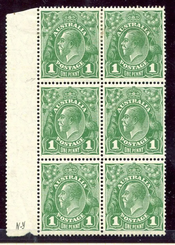 1926-30 Small Multiple Watermark Perf. 14 1d ... Image 1++
