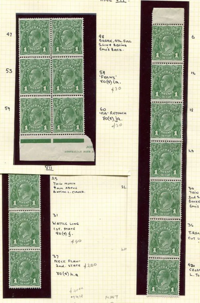 1926-30 Small Multiple Watermark Perf. 14 1d green ... Image 1++