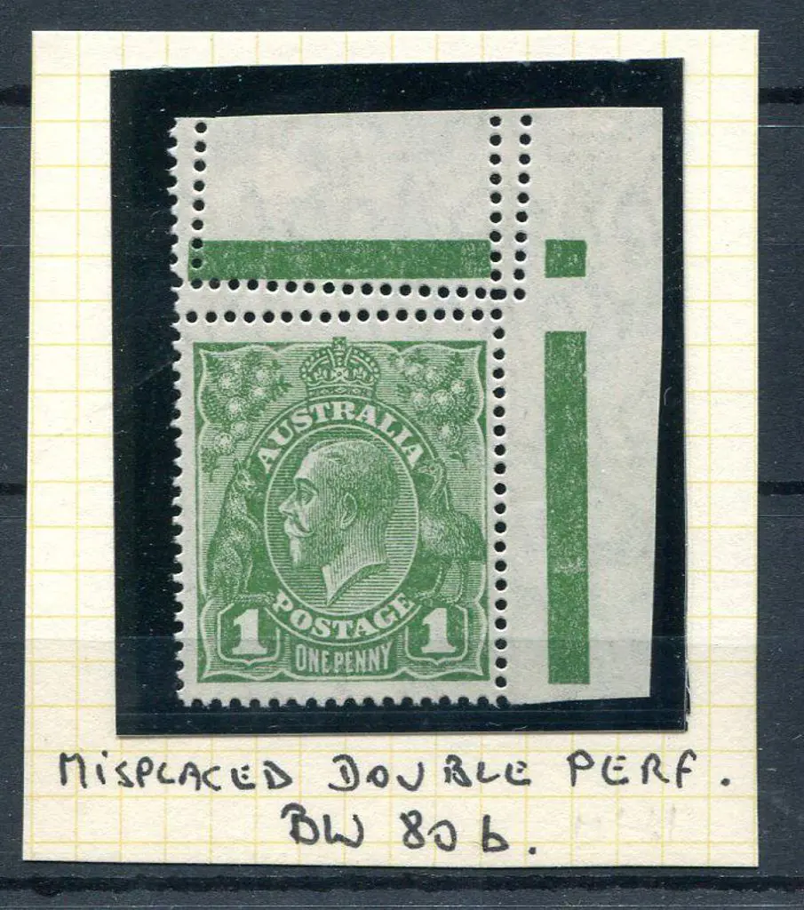 1926-30 Small Multiple Watermark Perf. 14 1d green ... Image 1++