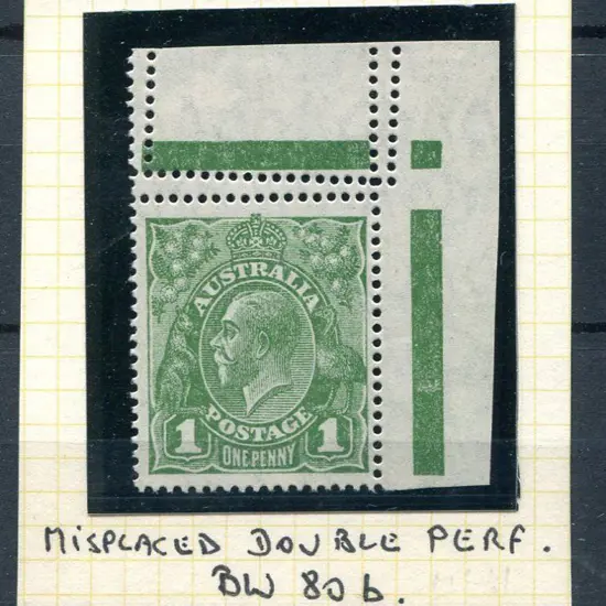 1926-30 Small Multiple Watermark Perf. 14 1d green ...