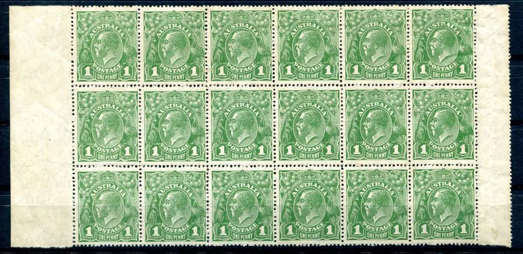 1926-30 Small Multiple Watermark Perf. 14 1d green ... Image 1++