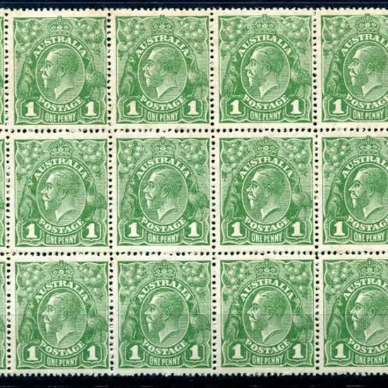 1926-30 Small Multiple Watermark Perf. 14 1d green ...