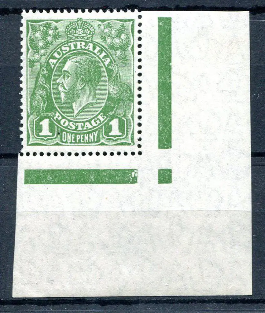 1926-30 Small Multiple Watermark Perf. 14 1d green ... Image 1++