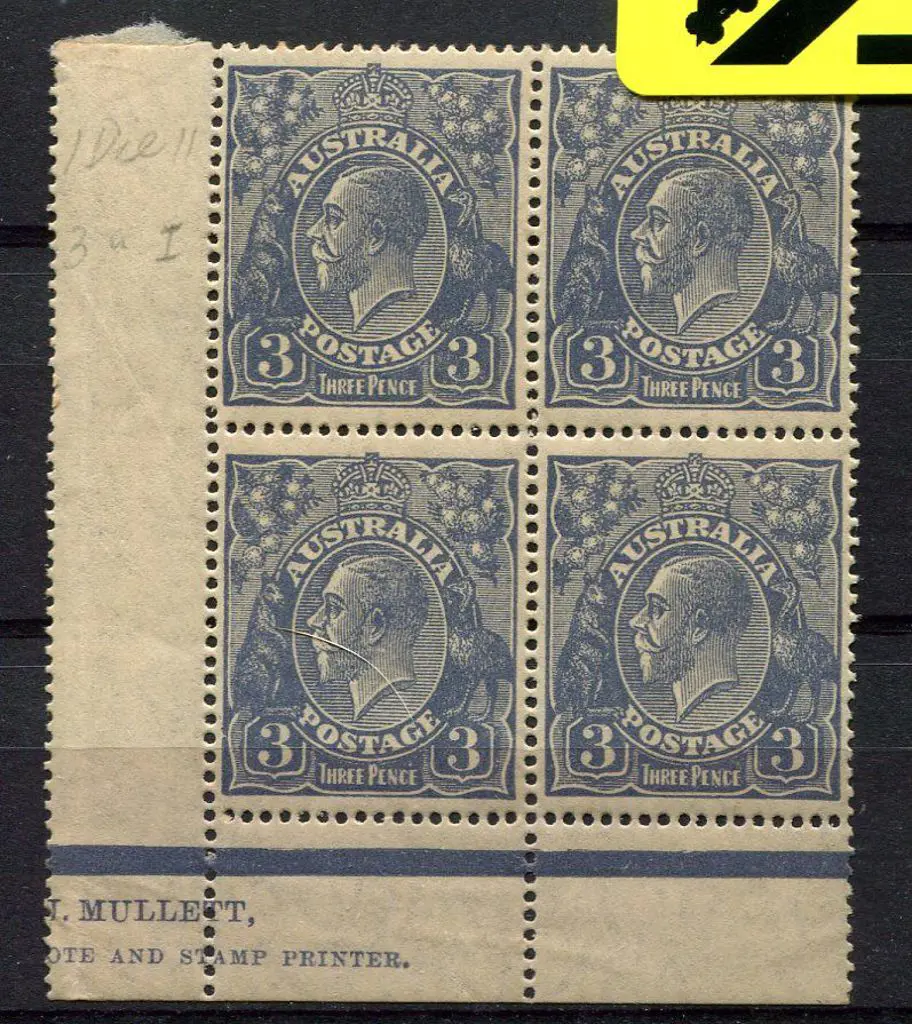1926-30 Small Multiple Watermark Perf. 14 3d blue ... Image 1++