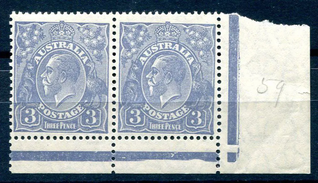 1926-30 Small Multiple Watermark Perf. 14 3d dull ... Image 1++