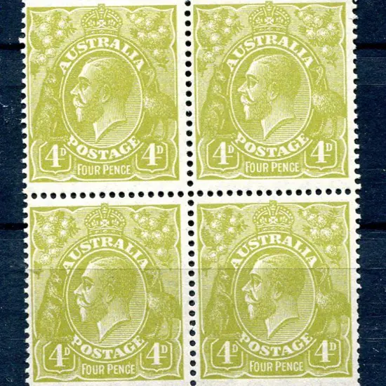 1926-30 Small Multiple Watermark Perf. 14 4d ...