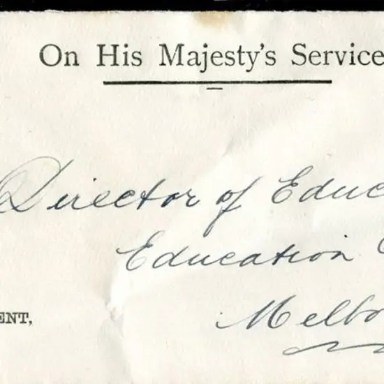 1915 (3rd Aug) Victoria 1d QV OHMS Education ...
