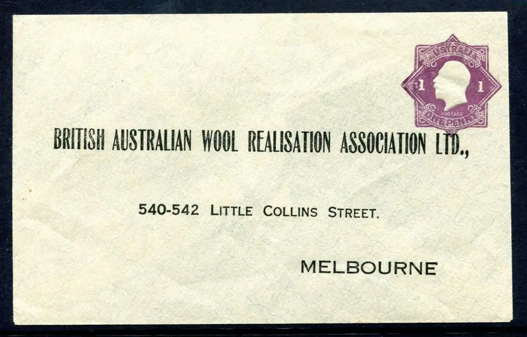 1922/24 1d violet KGV "embossed star" PTPO ... Image 1++