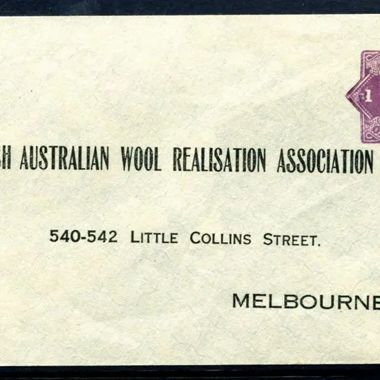 1922/24 1d violet KGV "embossed star" PTPO ...