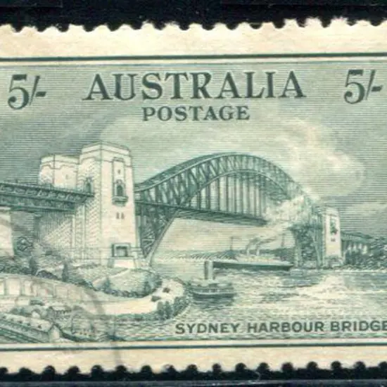 1932 5/- Sydney Harbour Bridge. CTO without gum. ...
