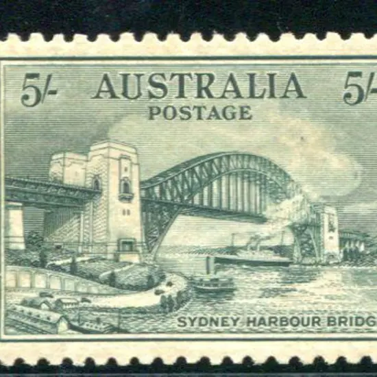 1932 5/- Sydney Harbour Bridge MUH but even light ...