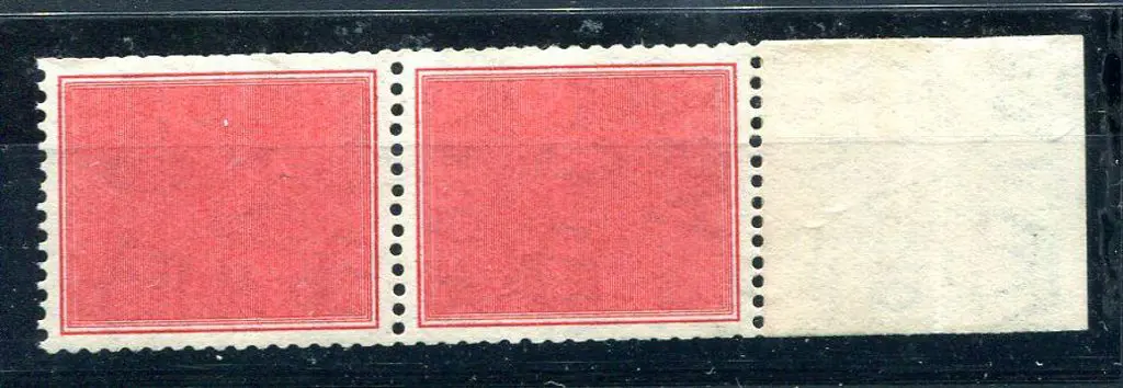1937/49 KGVI red coil tester pair with selvedge. ... Image 1++