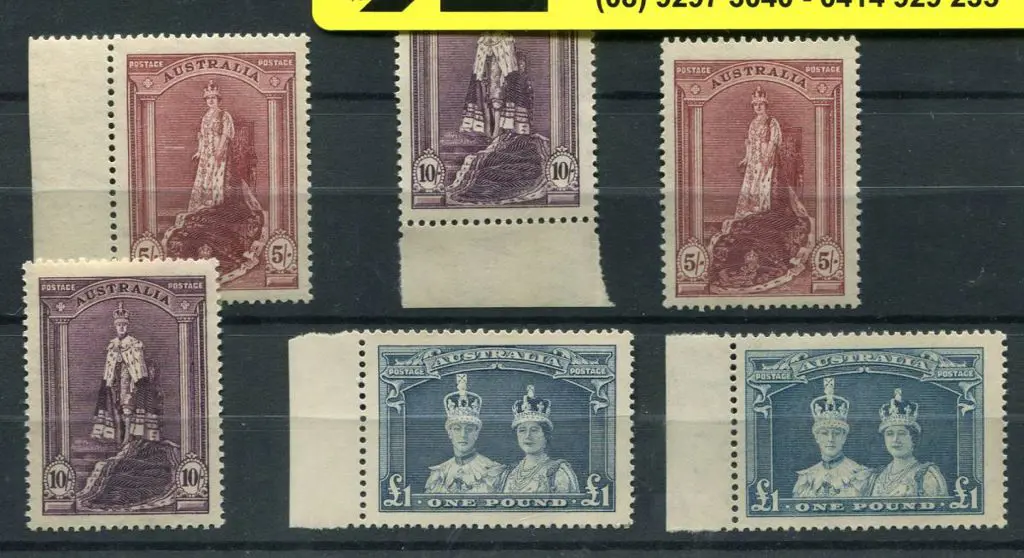 1937/48 Robes set of 3 on thin paper set with ... Image 1++
