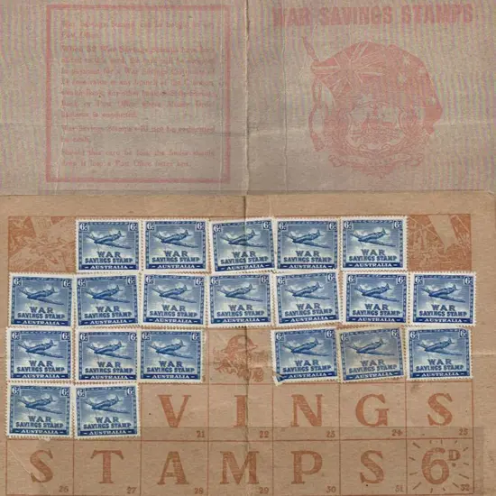1940 6d Spitfire War Savings Stamps x 20 on ...