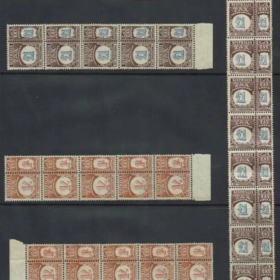 1941 1/- & £1 Australia Tax Instalment revenue ...